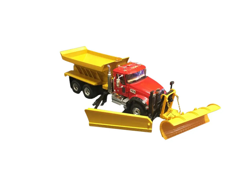 Load image into Gallery viewer, MACK - 1/50 - GRANITE (RED) 10 WHEELERS SNOW EQUIPPED