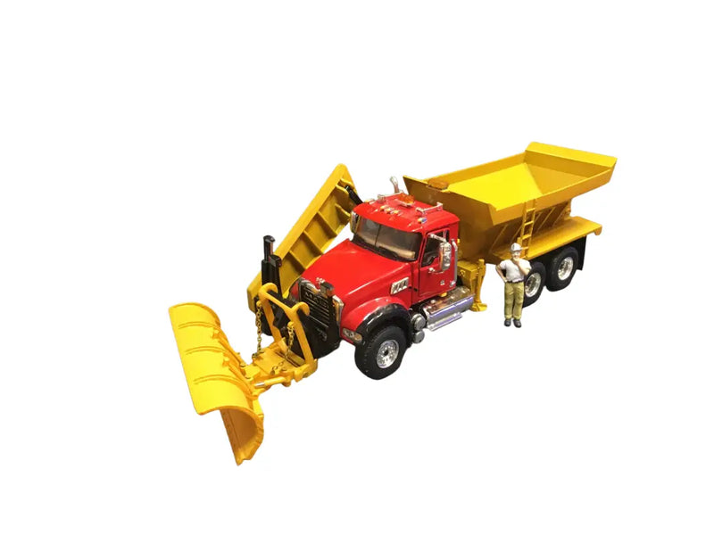Load image into Gallery viewer, MACK - 1/50 - GRANITE (RED) 10 WHEELERS SNOW EQUIPPED