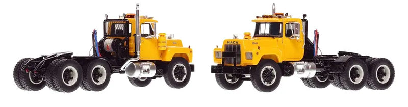 Chargez l'image dans la visionneuse de la galerie, MACK - 1/50 - R TANDEM AXLE TRACTOR YELLOW OVER BLACK
