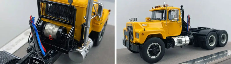 Chargez l'image dans la visionneuse de la galerie, MACK - 1/50 - MACK R TANDEM AXLE TRACTOR YELLOW OVER BLACK
