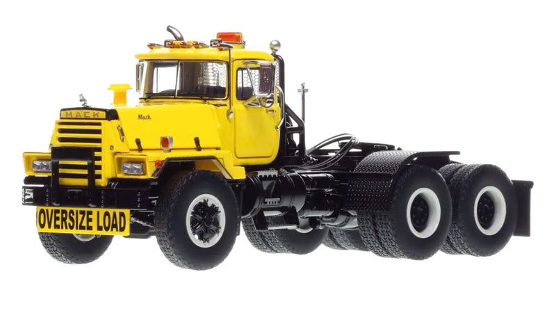 Chargez l'image dans la visionneuse de la galerie, MACK - 1/50 - RD800 TANDEM AXLE TRACTOR - YELLOW OVER BLACK