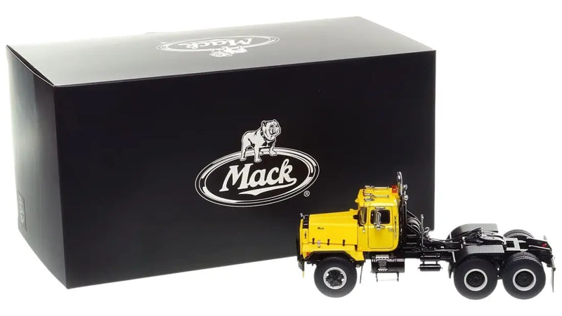 Chargez l'image dans la visionneuse de la galerie, MACK - 1/50 - RD800 TANDEM AXLE TRACTOR - YELLOW OVER BLACK