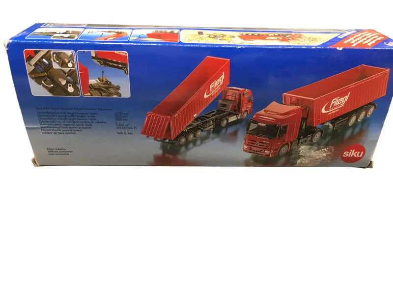 Load image into Gallery viewer, MERCEDES - 1/50 - ACTROS CAB W/ FLIEGL THREE AXLE TIPPING