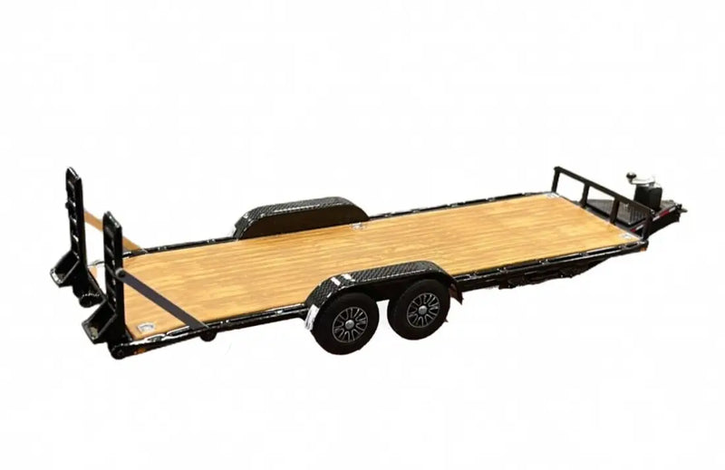 Chargez l'image dans la visionneuse de la galerie, MIRSBERGER 1/50 UTILITY TRAILER 2 AXLES BLACK DIECAST