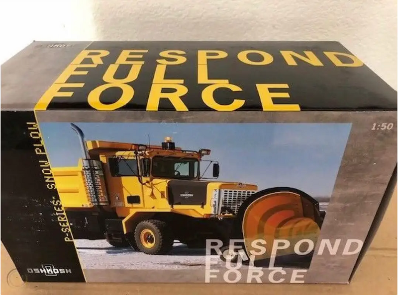 Load image into Gallery viewer, OSHKOSH - 1/50 - P-SERIES SNOW PLOW TRUCK 6X4 - YELLOW