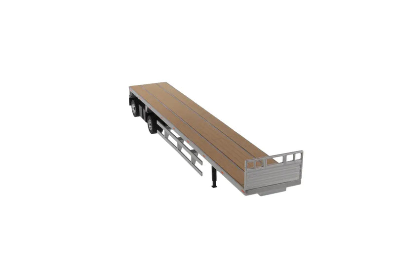 Load image into Gallery viewer, OTHER - 1/50 - 53’ FLAT BED TRAILER - SILVER - DIECAST