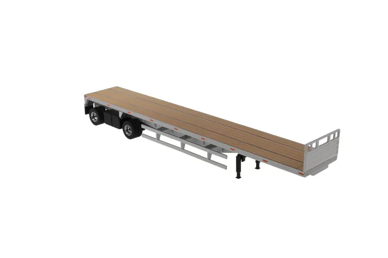 Load image into Gallery viewer, OTHER - 1/50 - 53’ FLAT BED TRAILER - SILVER - DIECAST