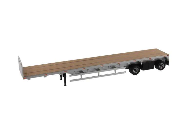 Load image into Gallery viewer, OTHER - 1/50 - 53’ FLAT BED TRAILER - SILVER - DIECAST