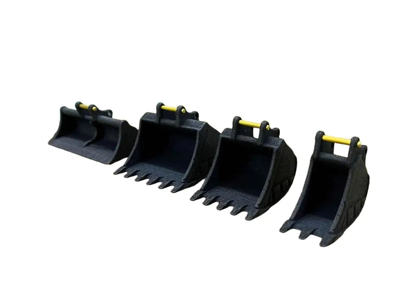 Load image into Gallery viewer, PAPYHOBBY - 1/50 - 20+ TON BUCKET SET - BLACK - DIECAST