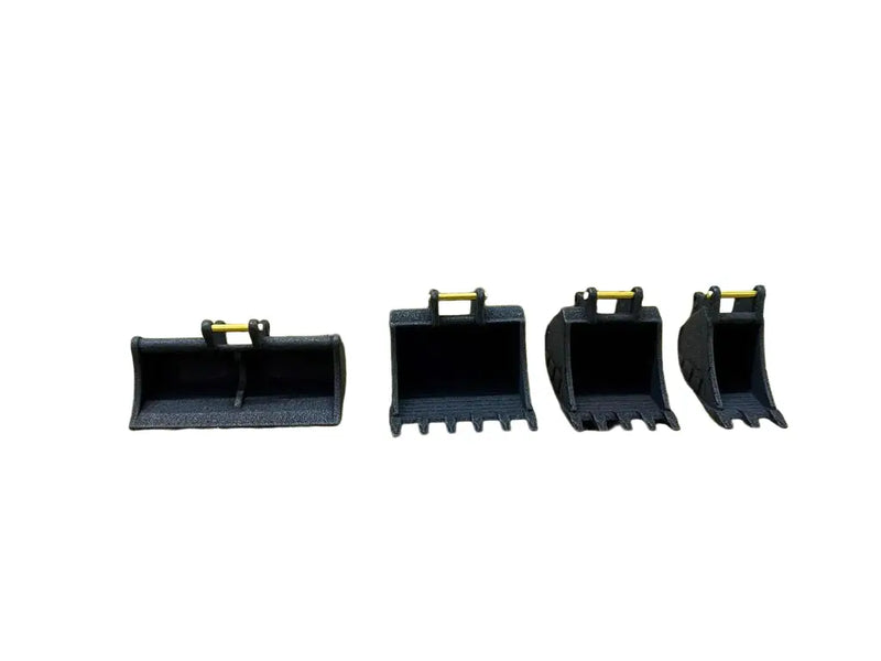 Load image into Gallery viewer, PAPYHOBBY - 1/50 - 20+ TON BUCKET SET - BLACK - DIECAST