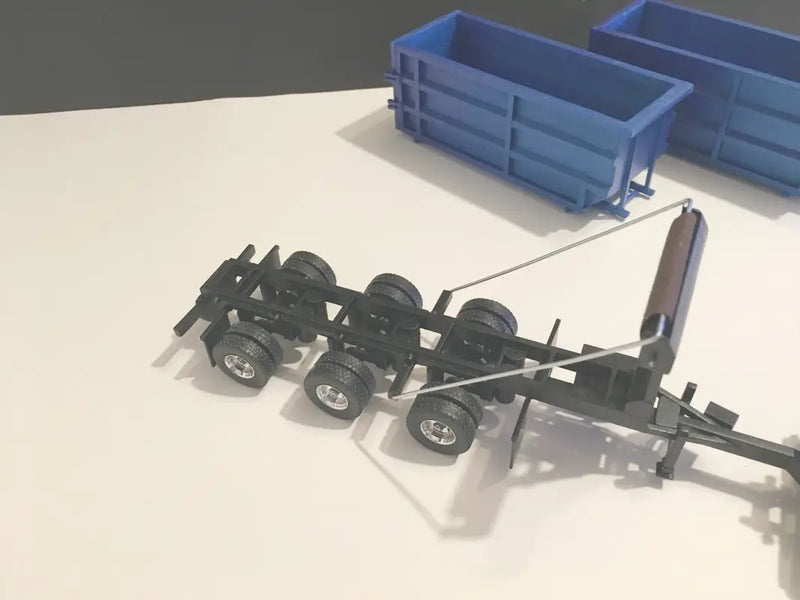 Chargez l'image dans la visionneuse de la galerie, PAPYHOBBY - 1/50 - 33 FEET ROLL-OFF TRAILER W/ CONTAINER