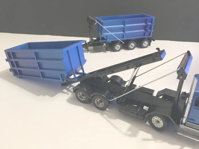 Chargez l'image dans la visionneuse de la galerie, PAPYHOBBY - 1/50 - 33 FEET ROLL-OFF TRAILER W/ CONTAINER