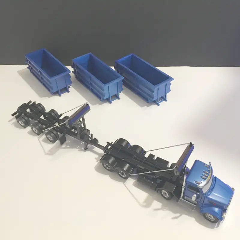 Chargez l'image dans la visionneuse de la galerie, PAPYHOBBY - 1/50 - 33 FEET ROLL-OFF TRAILER W/ CONTAINER