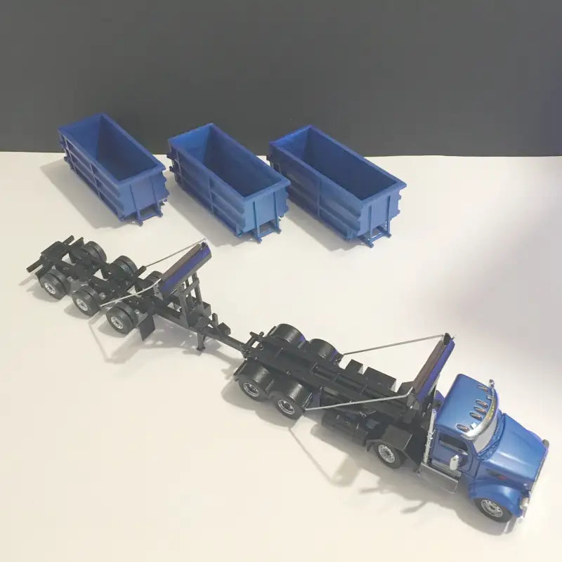Chargez l'image dans la visionneuse de la galerie, PAPYHOBBY - 1/50 - 33 FEET ROLL-OFF TRAILER W/ CONTAINER