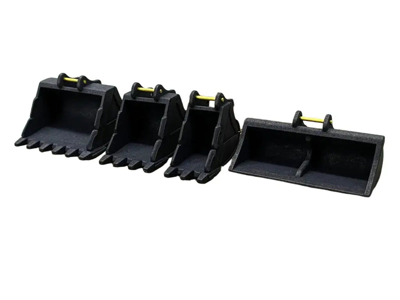 Load image into Gallery viewer, PAPYHOBBY - 1/50 - 40+ TON BUCKET SET - BLACK - DIECAST