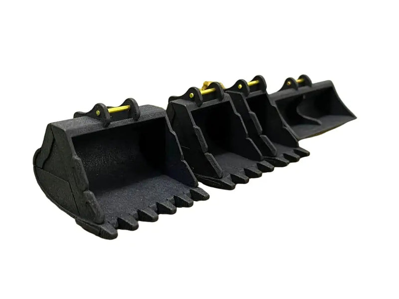 Load image into Gallery viewer, PAPYHOBBY - 1/50 - 40+ TON BUCKET SET - BLACK - DIECAST