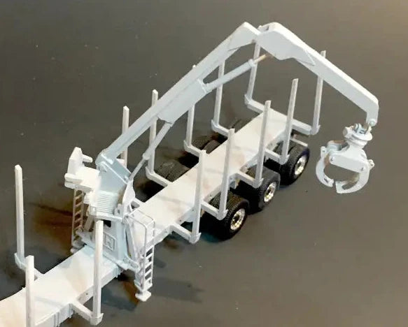 Load image into Gallery viewer, PAPYHOBBY 1/50 DELOUPE LOG TRAILER W/ ROTOBEC LOADER PRE