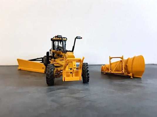 PAPYHOBBY 1/50 ONEWAY SNOWPLOW W/ SIDE WING GRADER DIECAST