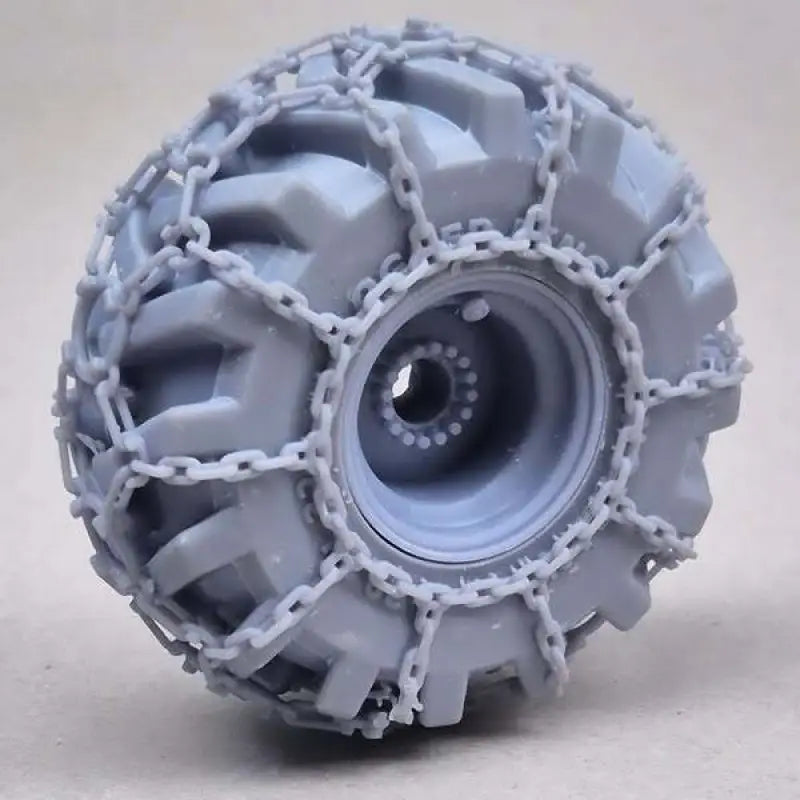 Chargez l'image dans la visionneuse de la galerie, PAPYHOBBY - FORESTRY / SKIDDER TIRE 03 WITH CHAINS - SCALE