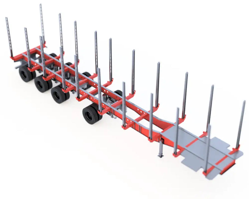 Chargez l'image dans la visionneuse de la galerie, PAPYHOBBY - LOG TRAILER KIT - 01 - SCALE MODEL | TRAILER