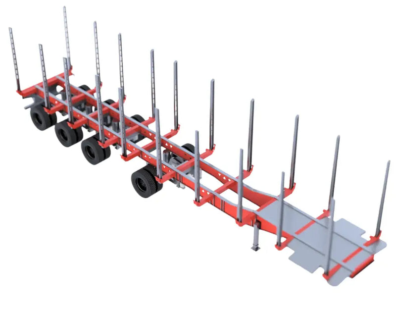 Load image into Gallery viewer, PAPYHOBBY - LOG TRAILER KIT - 01 - SCALE MODEL