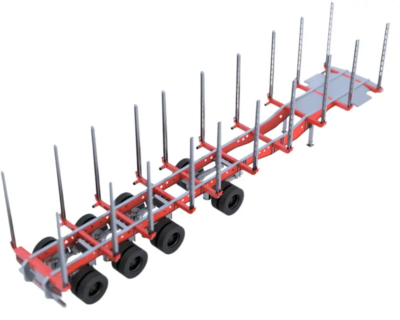 Load image into Gallery viewer, PAPYHOBBY - LOG TRAILER KIT - 01 - SCALE MODEL