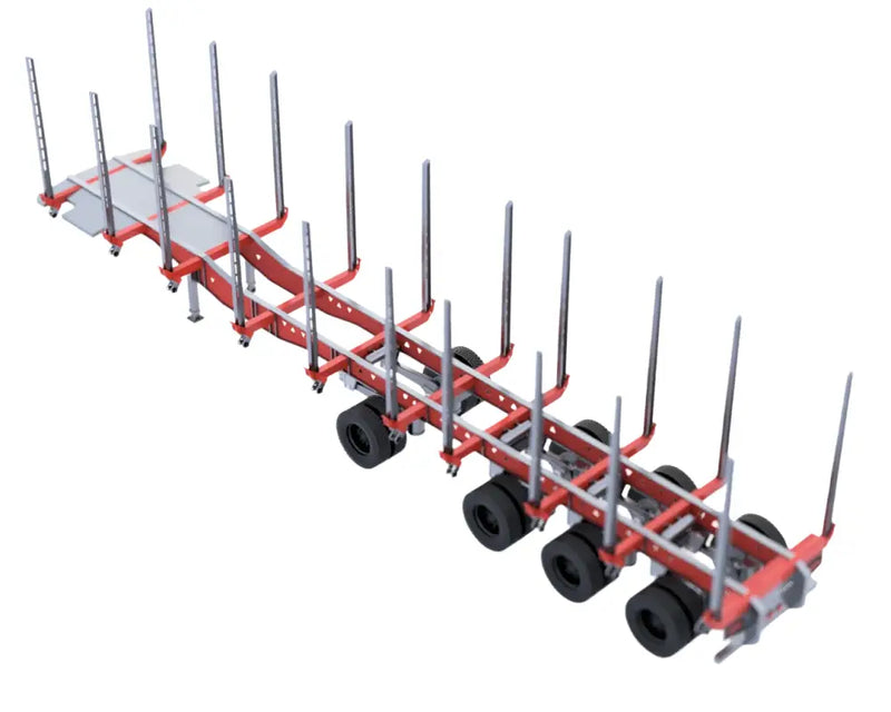 Load image into Gallery viewer, PAPYHOBBY - LOG TRAILER KIT - 01 - SCALE MODEL