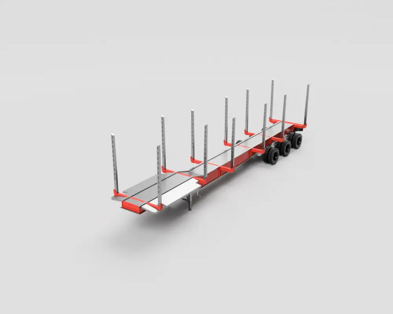 Load image into Gallery viewer, PAPYHOBBY - LOG TRAILER KIT - 02 - US/MAIN VERSION - SCALE