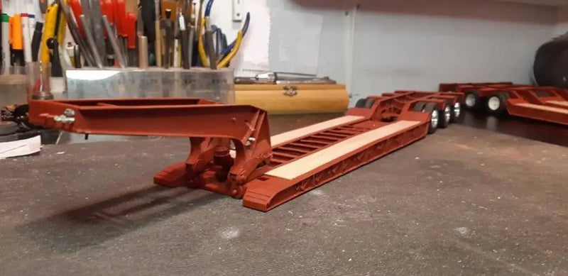 Load image into Gallery viewer, PAPYHOBBY - LOWBOY TRAILER KIT - 01 - SCALE 1/25 / BUILD