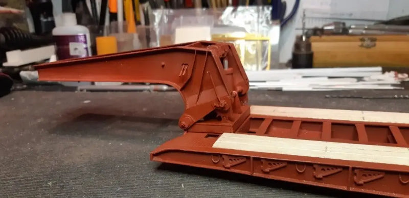 Load image into Gallery viewer, PAPYHOBBY - LOWBOY TRAILER KIT - 01 - SCALE 1/25 / BUILD