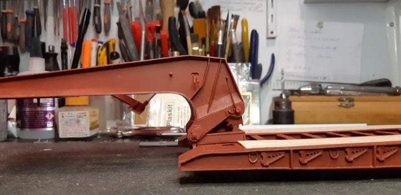 Load image into Gallery viewer, PAPYHOBBY - LOWBOY TRAILER KIT - 01 - SCALE 1/25 / BUILD