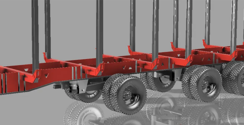 Load image into Gallery viewer, PAPYHOBBY - NEWAY TRAILER MOBILE SUSPENSION 02 - SCALE 1/25