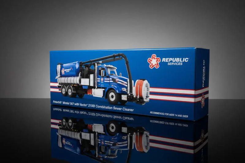 Chargez l'image dans la visionneuse de la galerie, PETERBILT - 1/50 - 567 REPUBLIC SERVICES VACUUM TRUCK