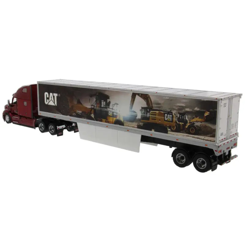 Load image into Gallery viewer, PETERBILT - 1/50 - 579 DAY CAB WITH CAT MURAL TRAILERS