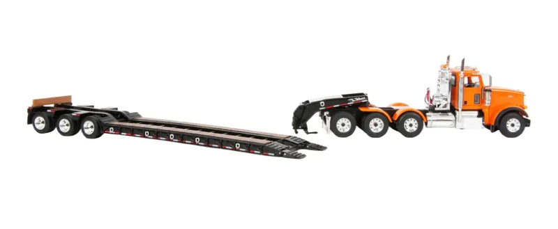 Load image into Gallery viewer, PETERBILT - 1/50 - MODEL 367 DAY CAB ORANGE & TALBERT 55SA