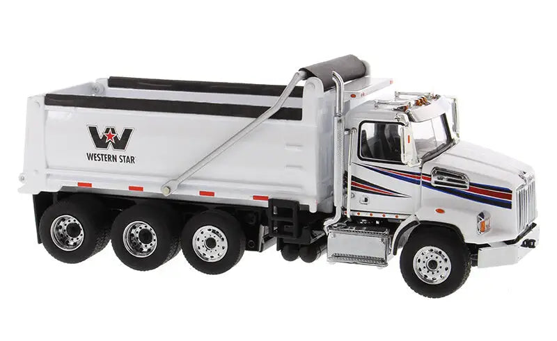Chargez l'image dans la visionneuse de la galerie, WESTERN STAR - 1/50 - 4700 SB DUMP TRUCK WHITE CAB AND BODY