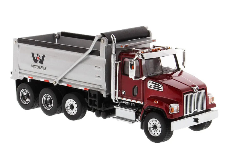 Chargez l'image dans la visionneuse de la galerie, WESTERN STAR - 1/50 - 4700 SF DUMP TRUCK RED CAB