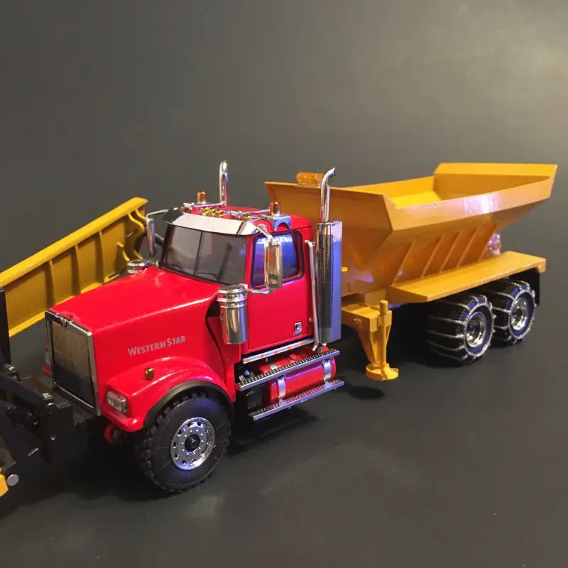 Load image into Gallery viewer, WESTERN STAR - 1/50 - WESTERN STAR 4900 (RED) SNOW EQUIPPED