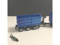 1/50 - Peterbilt 12 Wheels Roll-off Truck W/ Tri-axles Trailer