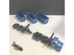 1/50 - Peterbilt 12 Wheels Roll-off Truck W/ Tri-axles Trailer