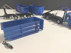 1/50 - Peterbilt 12 Wheels Roll-off Truck W/ Tri-axles Trailer