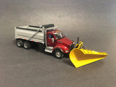 1/50 - Kenworth T880 Daycab (ruby Red) - Front Snowplow & Dumpbox