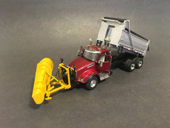 1/50 - Kenworth T880 Daycab (ruby Red) - Front Snowplow & Dumpbox