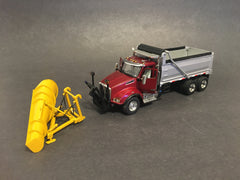 1/50 - Kenworth T880 Daycab (ruby Red) - Front Snowplow & Dumpbox