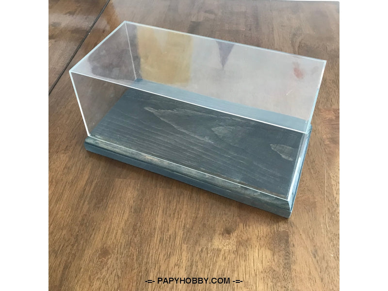 Load image into Gallery viewer, Acrylic Case Display Box Transparent - Model 1 - Dark Grey -
