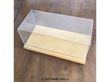 Acrylic Case Display Box Transparent - Model 1 - Wood