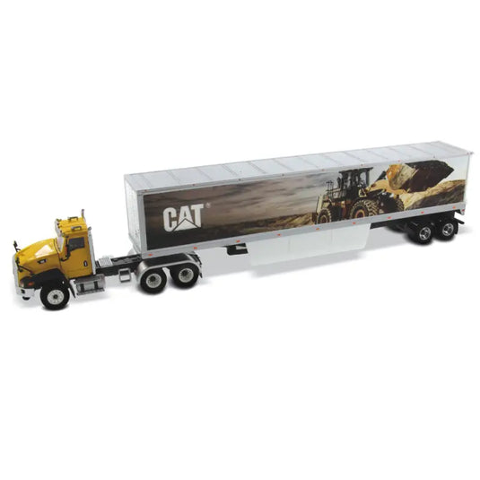 CAT - 1/50 - CT660 DAY CAB TRACTOR WITH CAT MURAL TRAILER