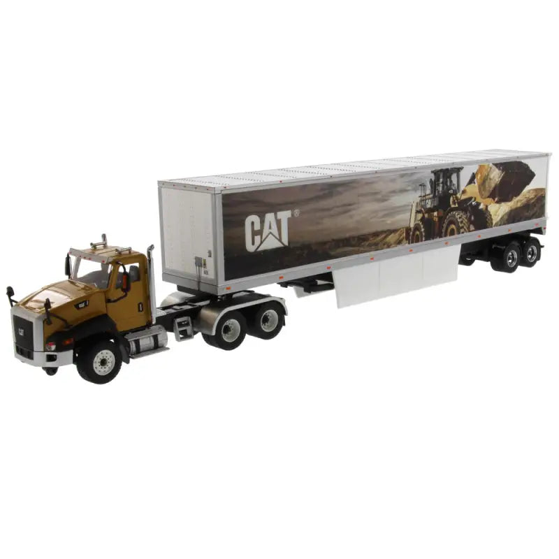 Chargez l&#39;image dans la visionneuse de la galerie, CAT - 1/50 - CT660 DAY CAB TRACTOR WITH CAT MURAL TRAILER
