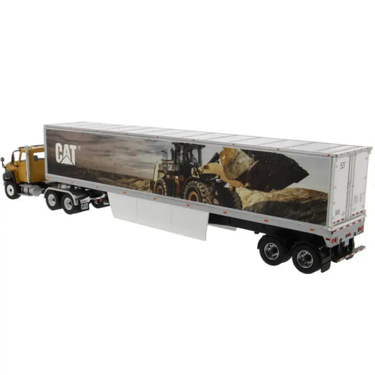 CAT - 1/50 - CT660 DAY CAB TRACTOR WITH CAT MURAL TRAILER