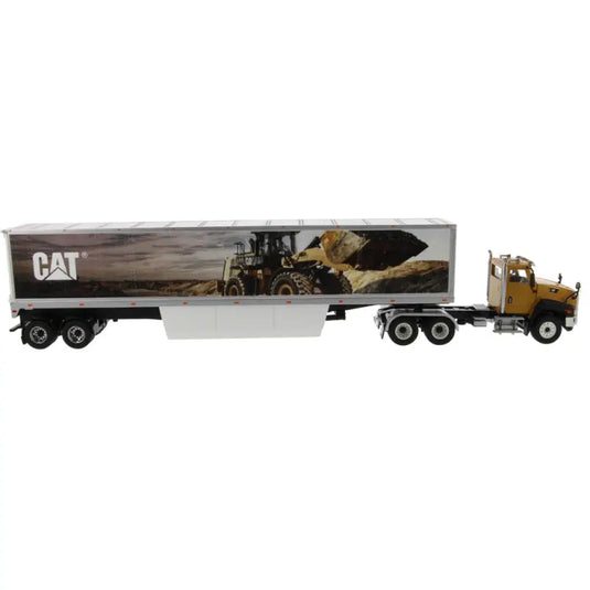 CAT - 1/50 - CT660 DAY CAB TRACTOR WITH CAT MURAL TRAILER